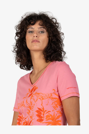 Kurzarm-Shirt mit V-Ausschnitt 07