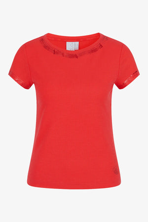 Kurzarm-Shirt mit Rundhalsausschnitt 01