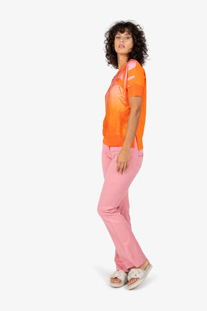 Blusenshirt mit Rundhalsausschnitt 03