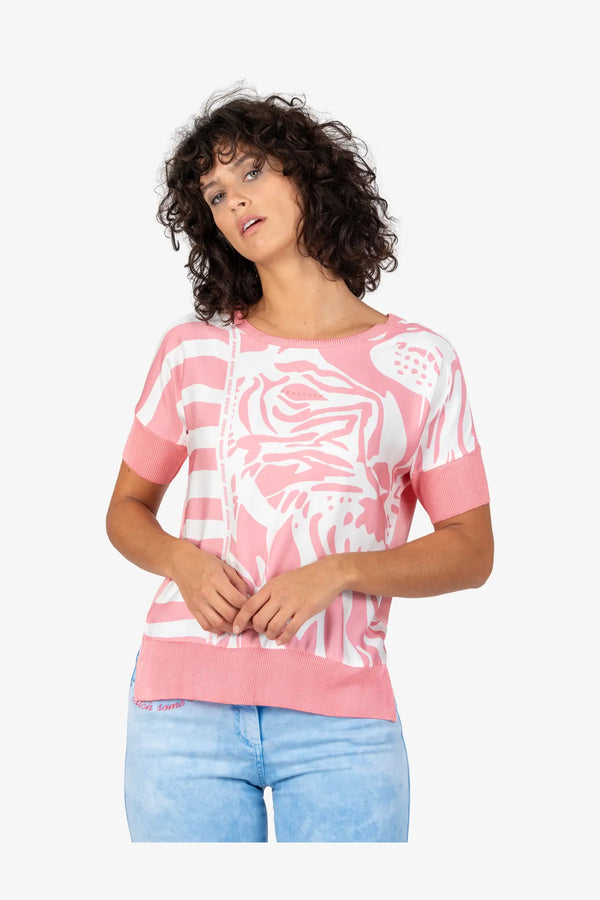 Blusenshirt mit Rundhalsausschnitt 05