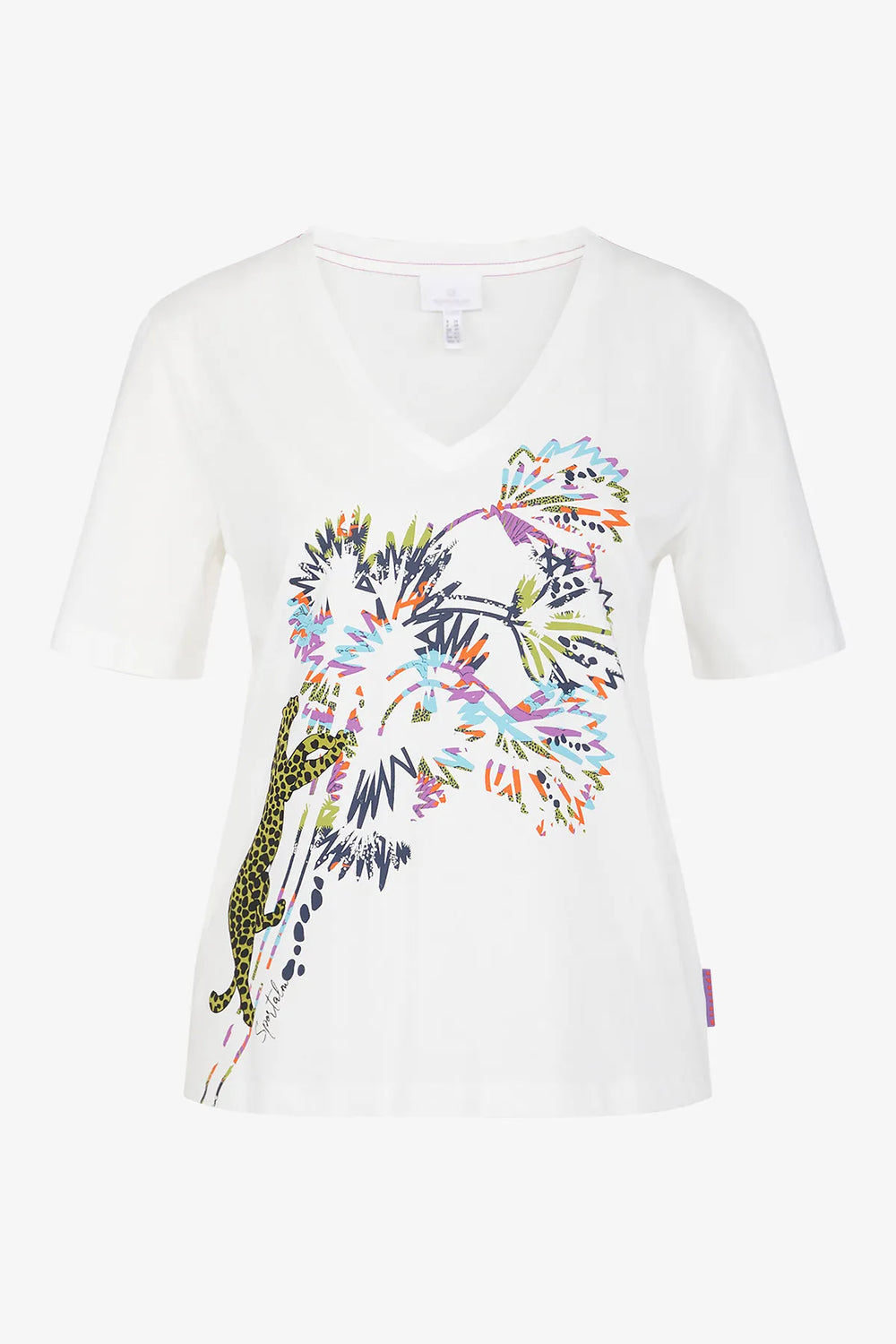 T-Shirt mit V-Ausschnitt 01