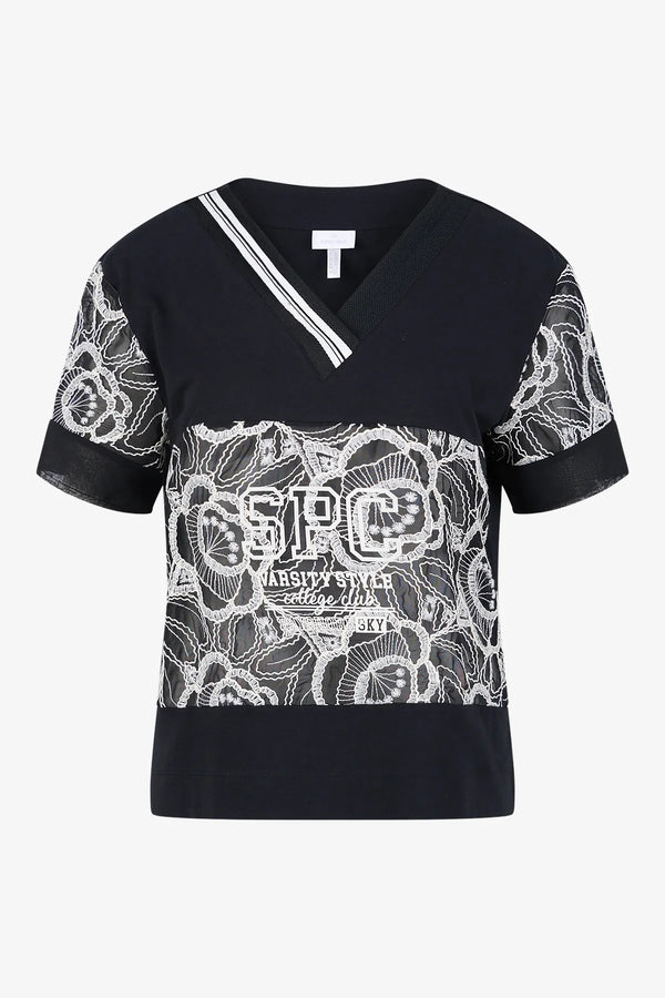 T-Shirt mit V-Ausschnitt 01