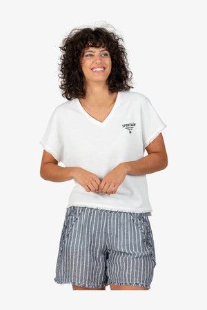T-Shirt mit V-Ausschnitt 05
