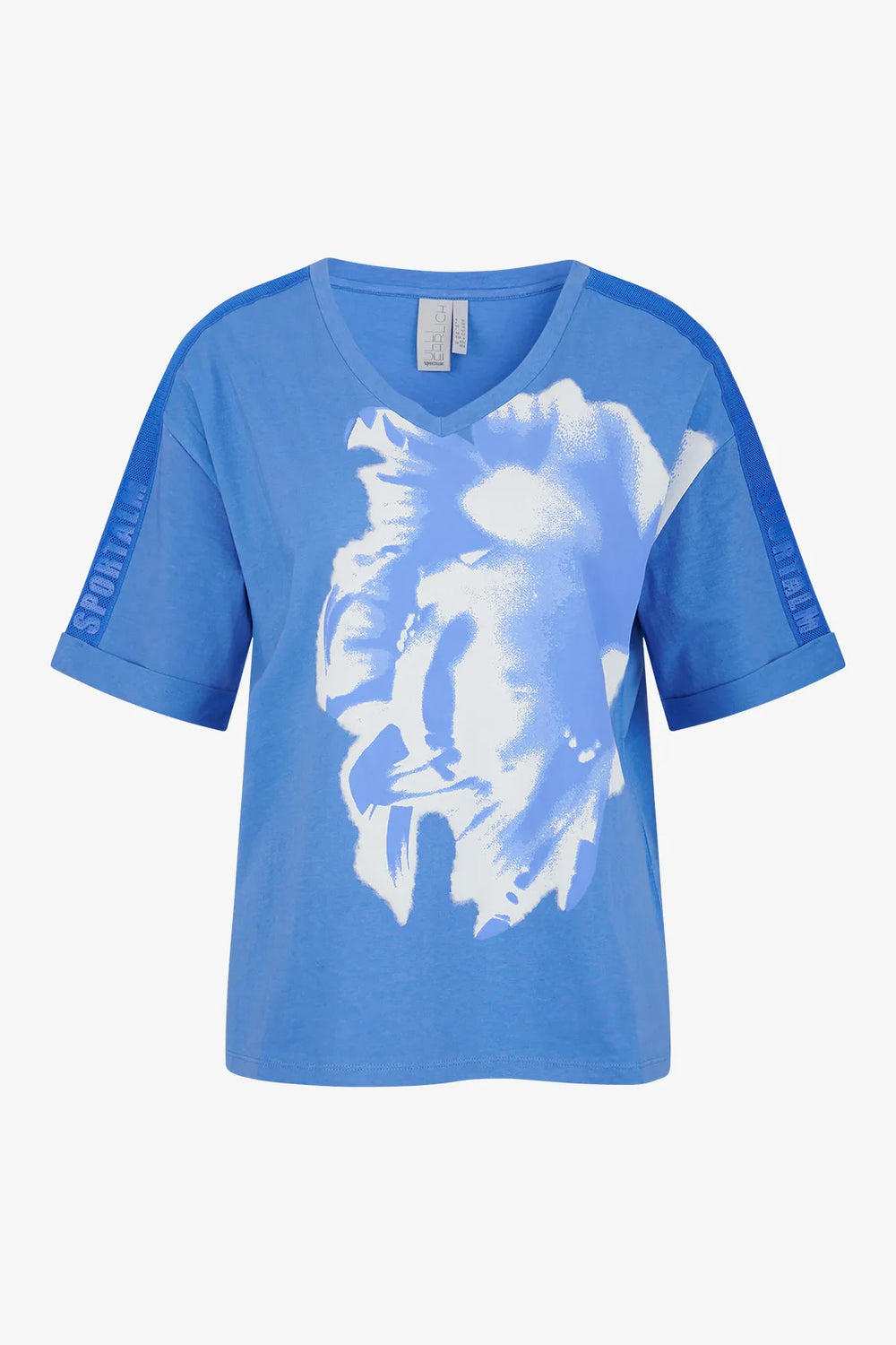 T-Shirt mit rundem V-Ausschnitt 01