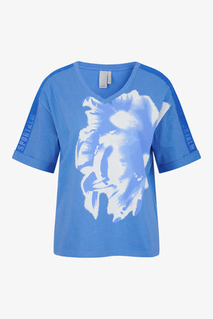 T-Shirt mit rundem V-Ausschnitt 01