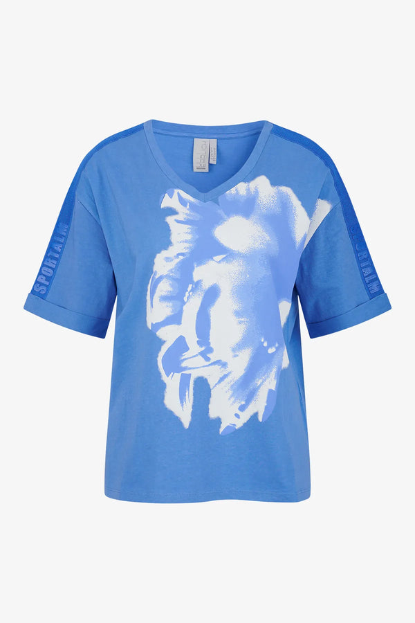 T-Shirt mit rundem V-Ausschnitt 01