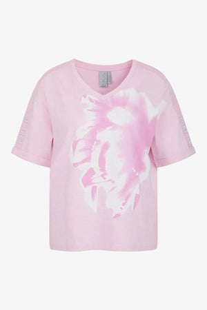 T-Shirt mit rundem V-Ausschnitt 01