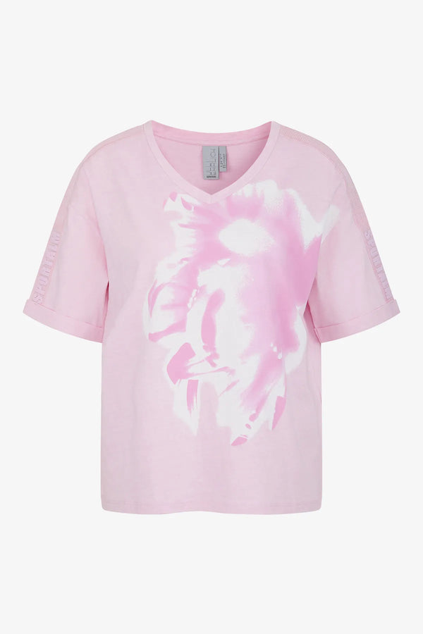 T-Shirt mit rundem V-Ausschnitt 01