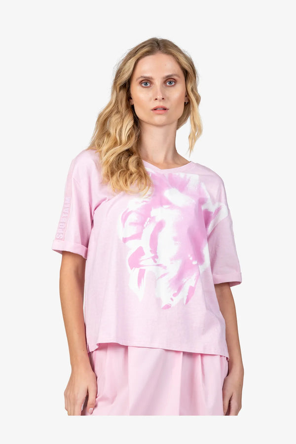 T-Shirt mit rundem V-Ausschnitt 05