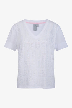 Blusen-Shirt mit V-Ausschnitt 01