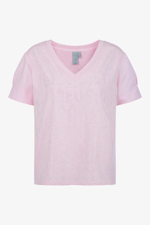 Blusen-Shirt mit V-Ausschnitt 01