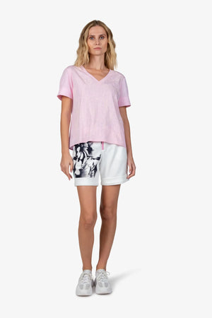 Blusen-Shirt mit V-Ausschnitt 02