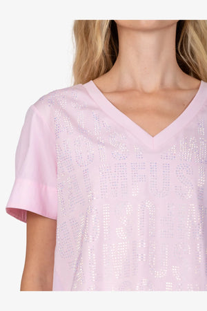 Blusen-Shirt mit V-Ausschnitt 06