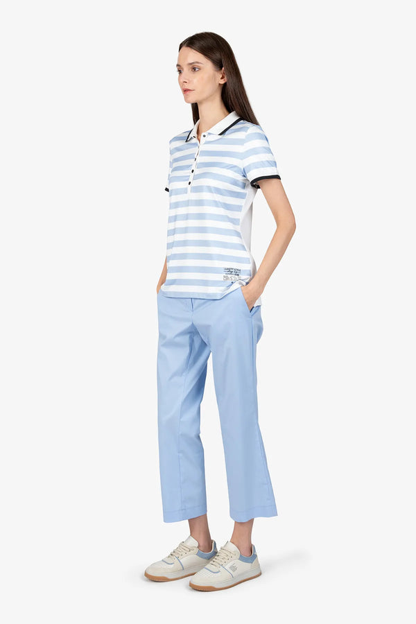 Poloshirt mit Strickkragen 03
