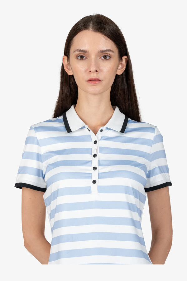 Poloshirt mit Strickkragen 07