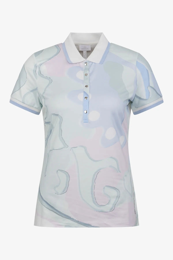 Poloshirt mit Strickkragen 01