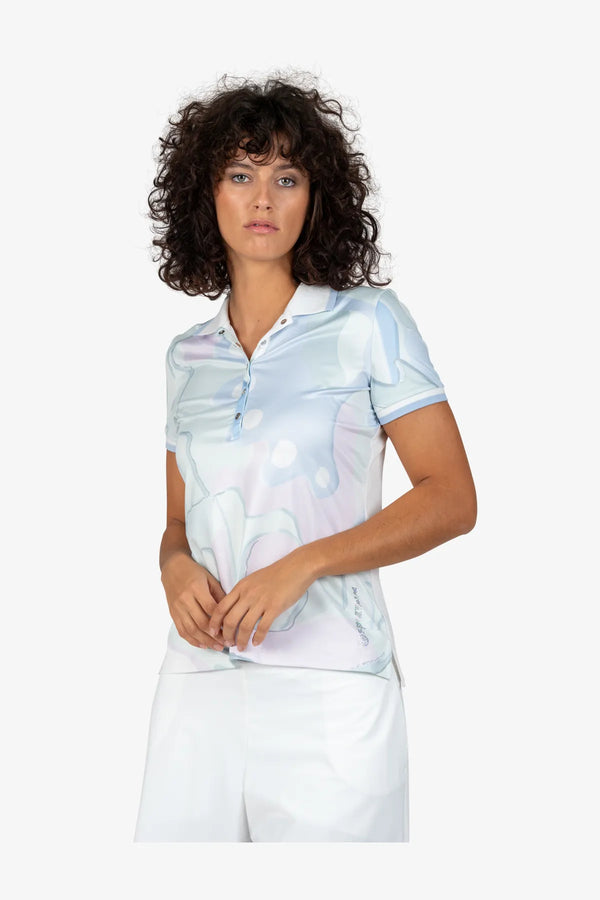Poloshirt mit Strickkragen 05