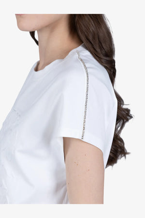 T-Shirt mit Strasskette 07