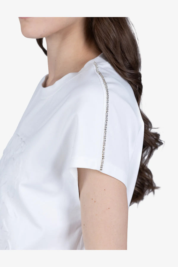 T-Shirt mit Strasskette 07