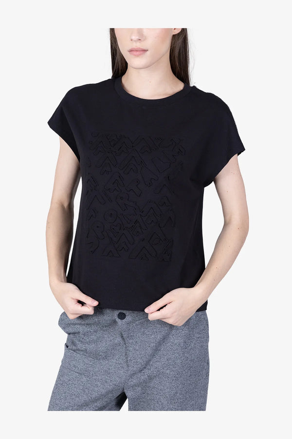 T-Shirt mit Strasskette 06