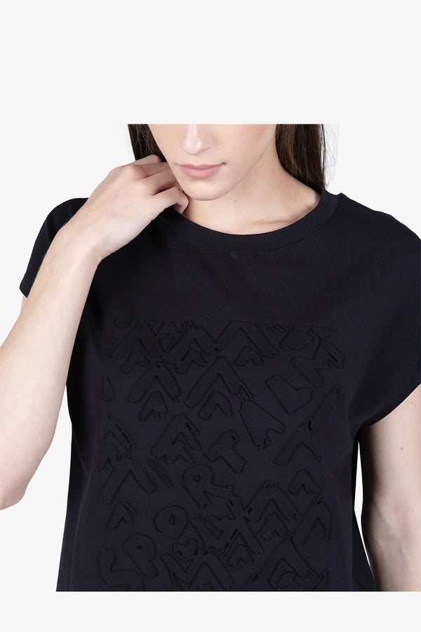 T-Shirt mit Strasskette 07