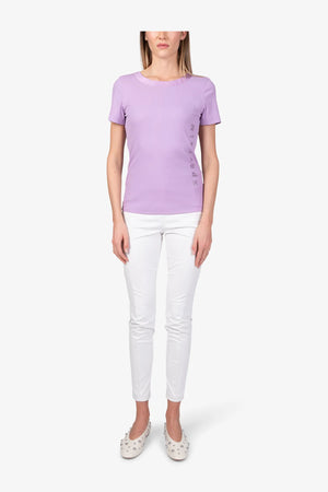 Kurzarm-Shirt aus Satin-Qualität 03