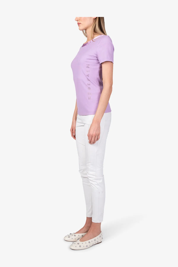 Kurzarm-Shirt aus Satin-Qualität 04