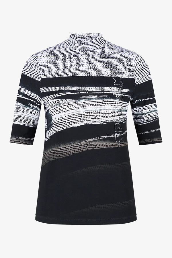 Shirt mit abstraktem Allover-Print 01