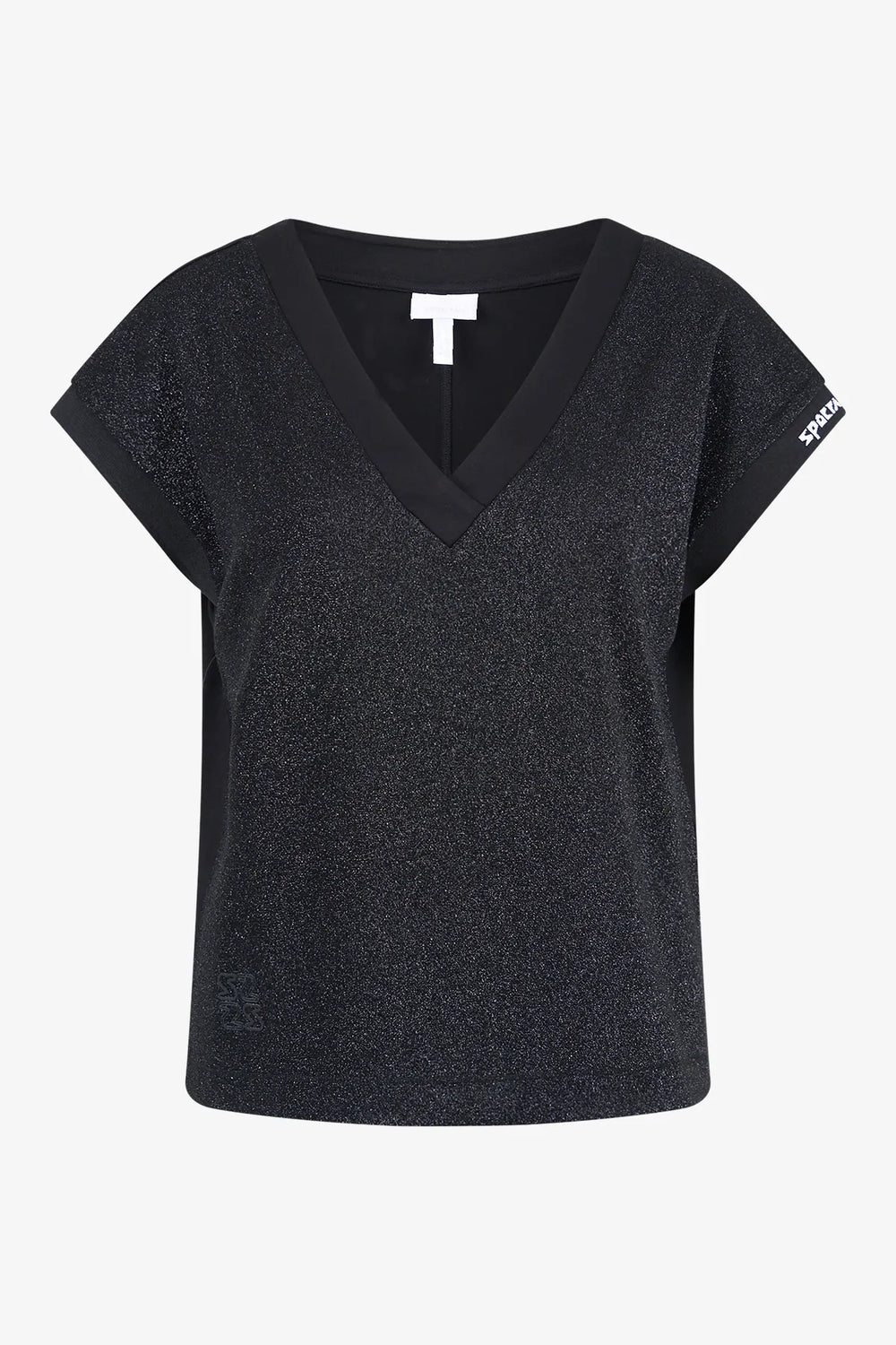 Kurzarm-Shirt in Glitzer-Jersey 01