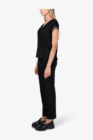 Kurzarm-Shirt in Glitzer-Jersey 04