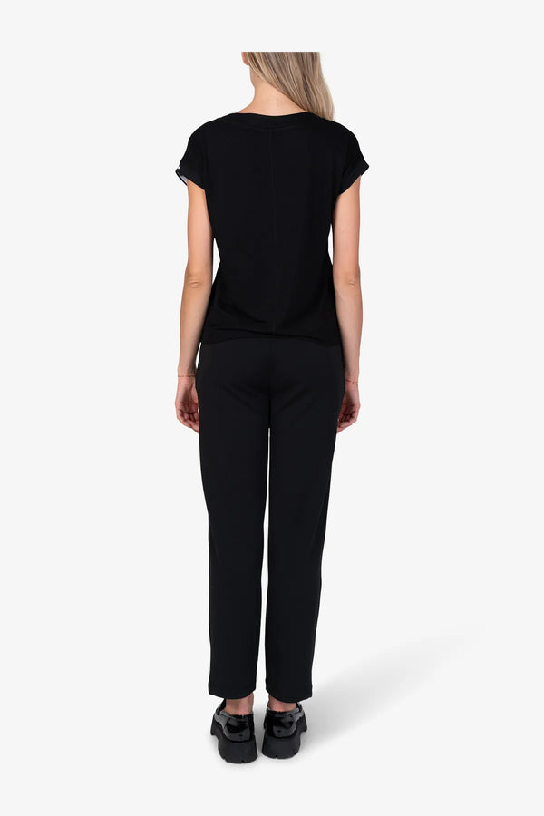Kurzarm-Shirt in Glitzer-Jersey 05