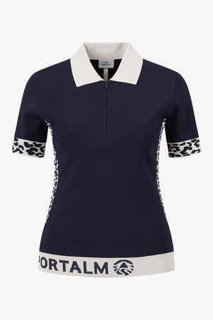Polo-Shirt mit Leo-Einsätzen 01