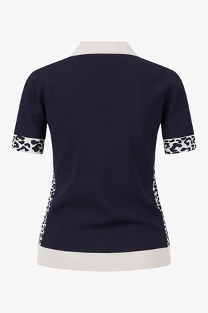 Polo-Shirt mit Leo-Einsätzen 02