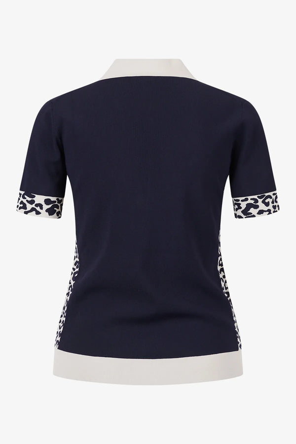 Polo-Shirt mit Leo-Einsätzen 02