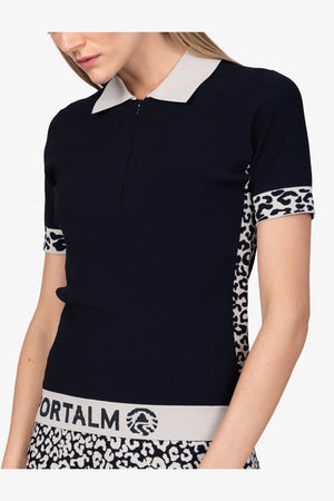 Polo-Shirt mit Leo-Einsätzen 06