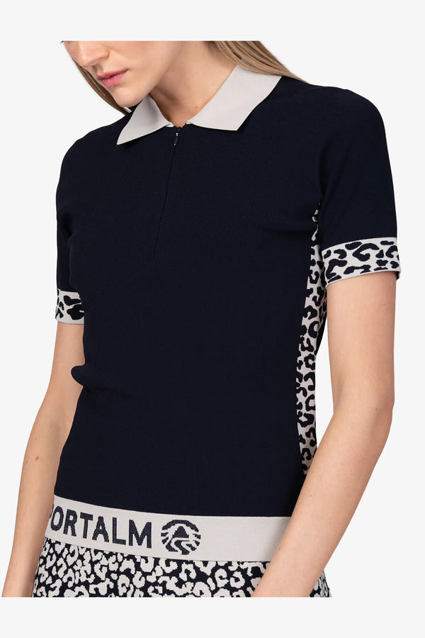 Polo-Shirt mit Leo-Einsätzen 06