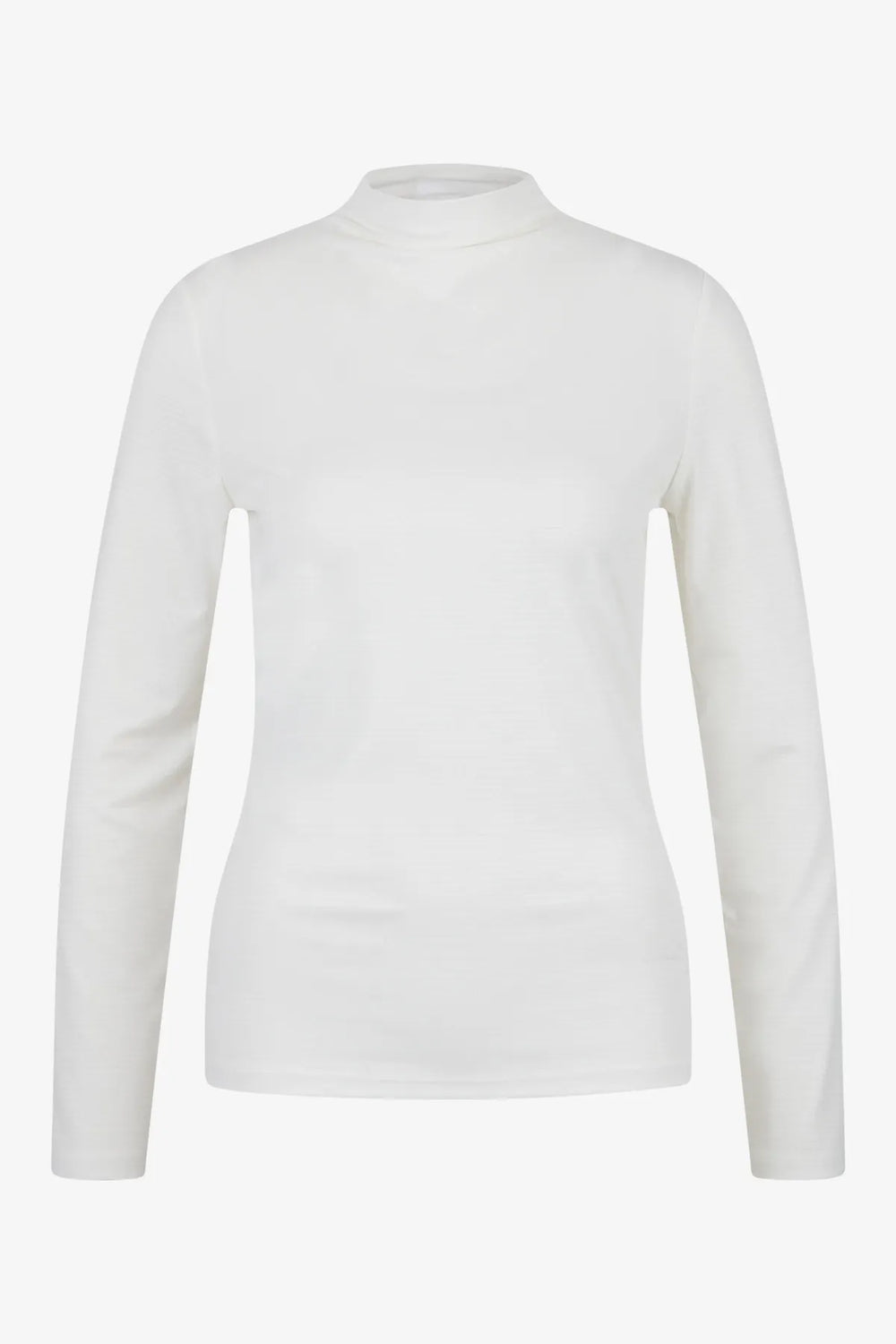 Stehkragen-Shirt in dezentem Jacquard 01