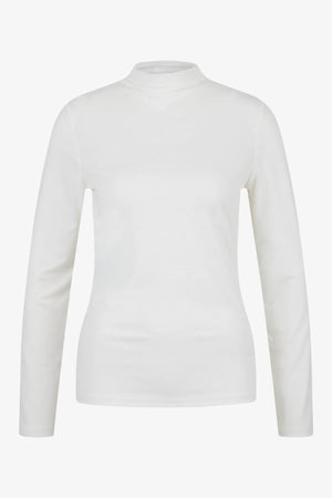 Stehkragen-Shirt in dezentem Jacquard 01
