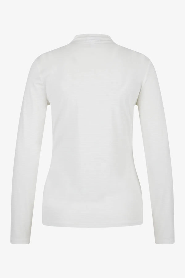 Stehkragen-Shirt in dezentem Jacquard 02
