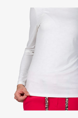Stehkragen-Shirt in dezentem Jacquard 07