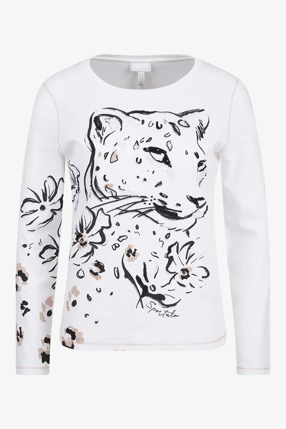 Shirt mit aufwendigem Leo-Print 01