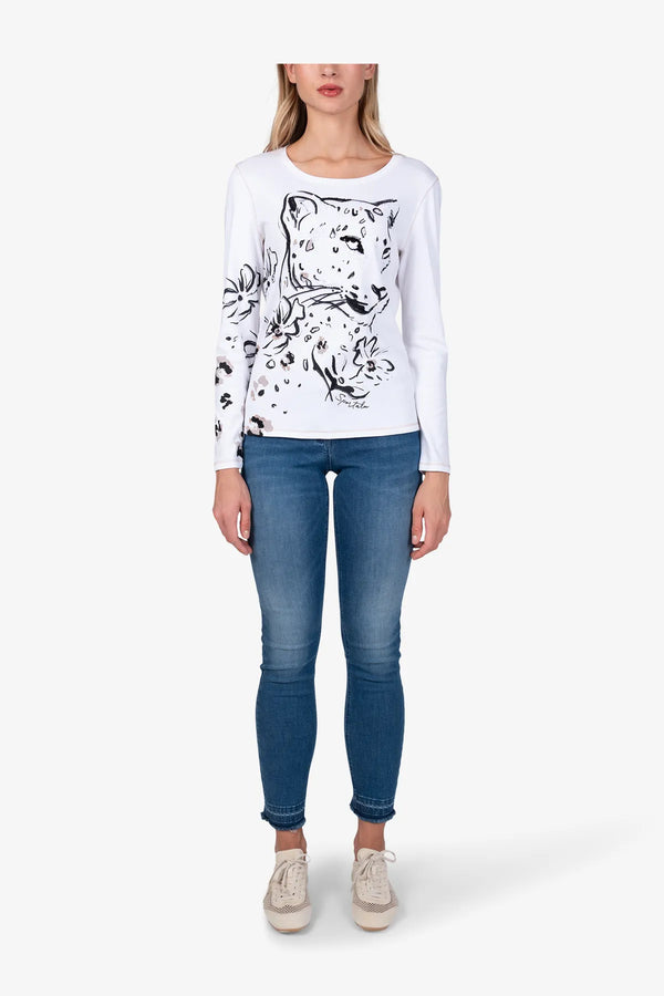 Shirt mit aufwendigem Leo-Print 03