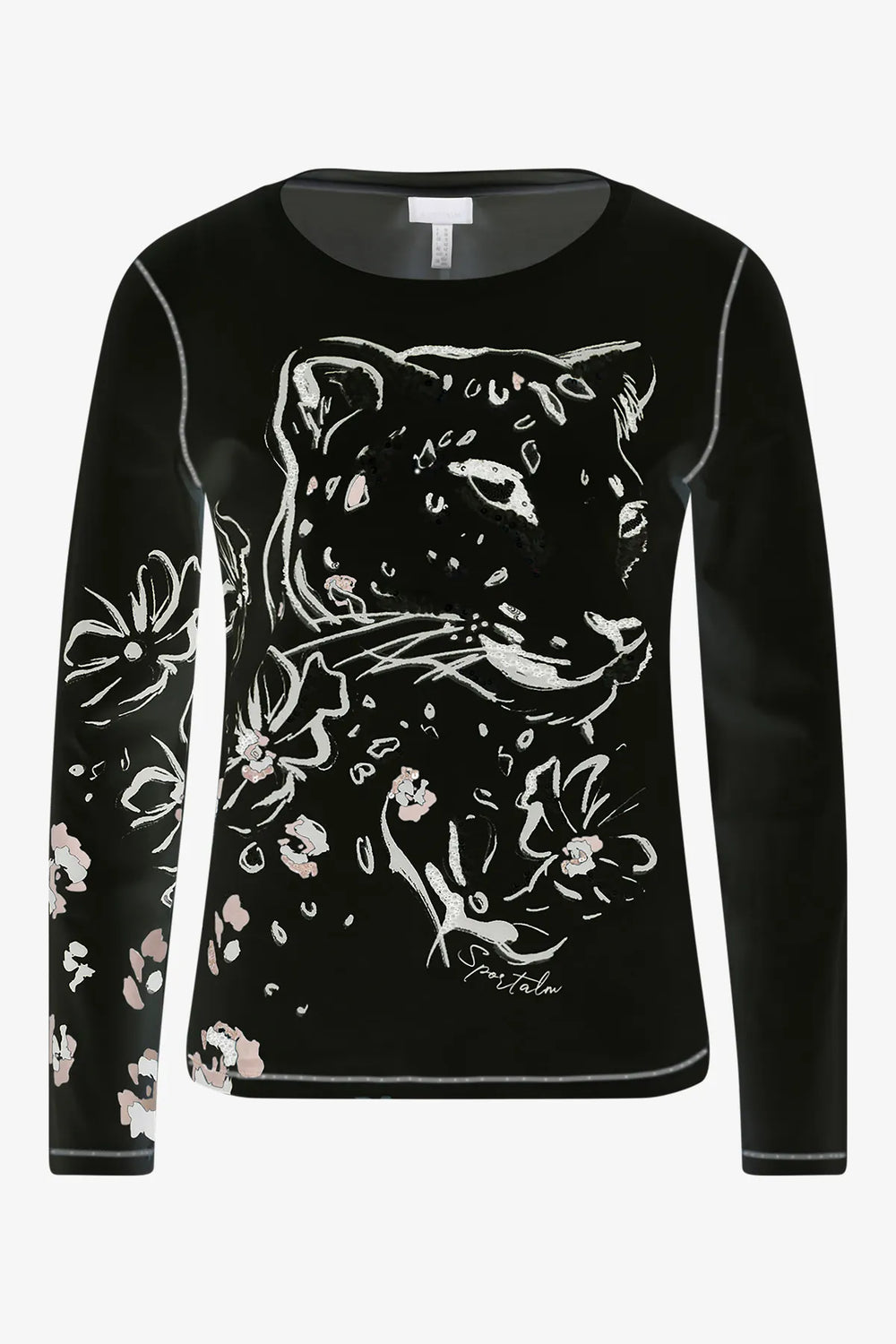 Shirt mit aufwendigem Leo-Print 01