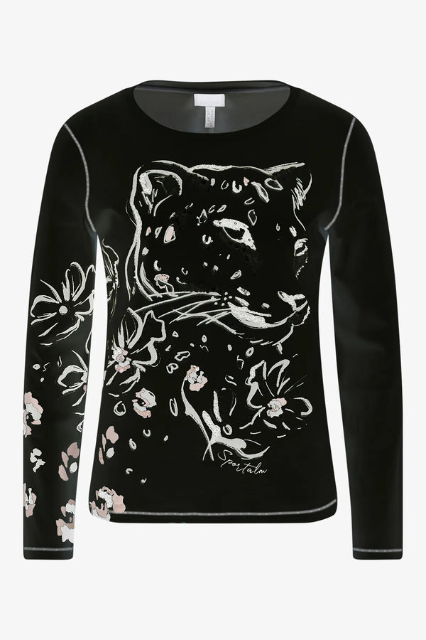 Shirt mit aufwendigem Leo-Print 01
