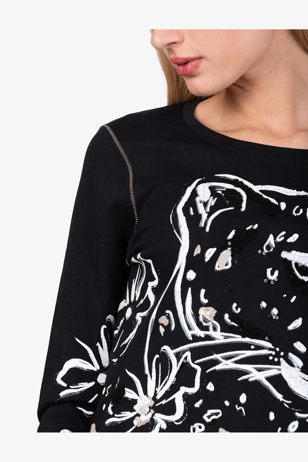 Shirt mit aufwendigem Leo-Print 07