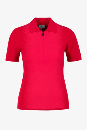 Funktionales Poloshirt mit Längsstreifen 01