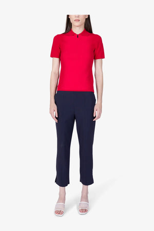 Funktionales Poloshirt mit Längsstreifen 03