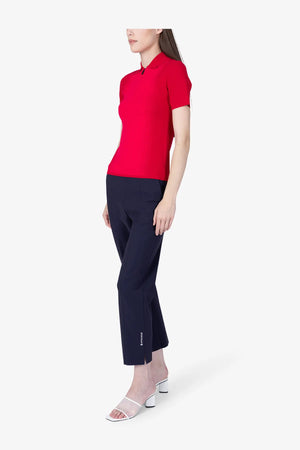 Funktionales Poloshirt mit Längsstreifen 04