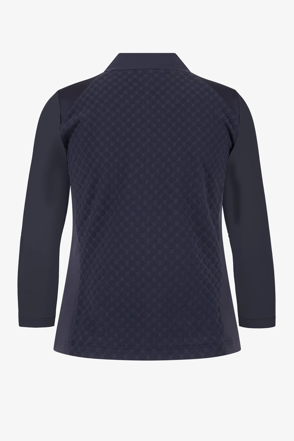 Slim Fit Poloshirt mit 3/4-Ärmeln 01