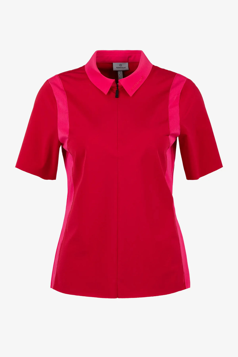 Feminines Golfshirt mit großem Laser-"S" 01